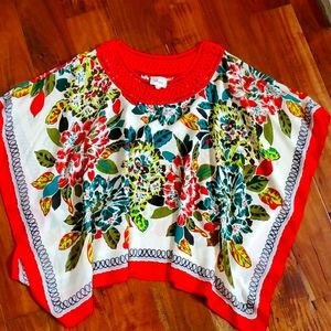 Beige brand flowy top Medium